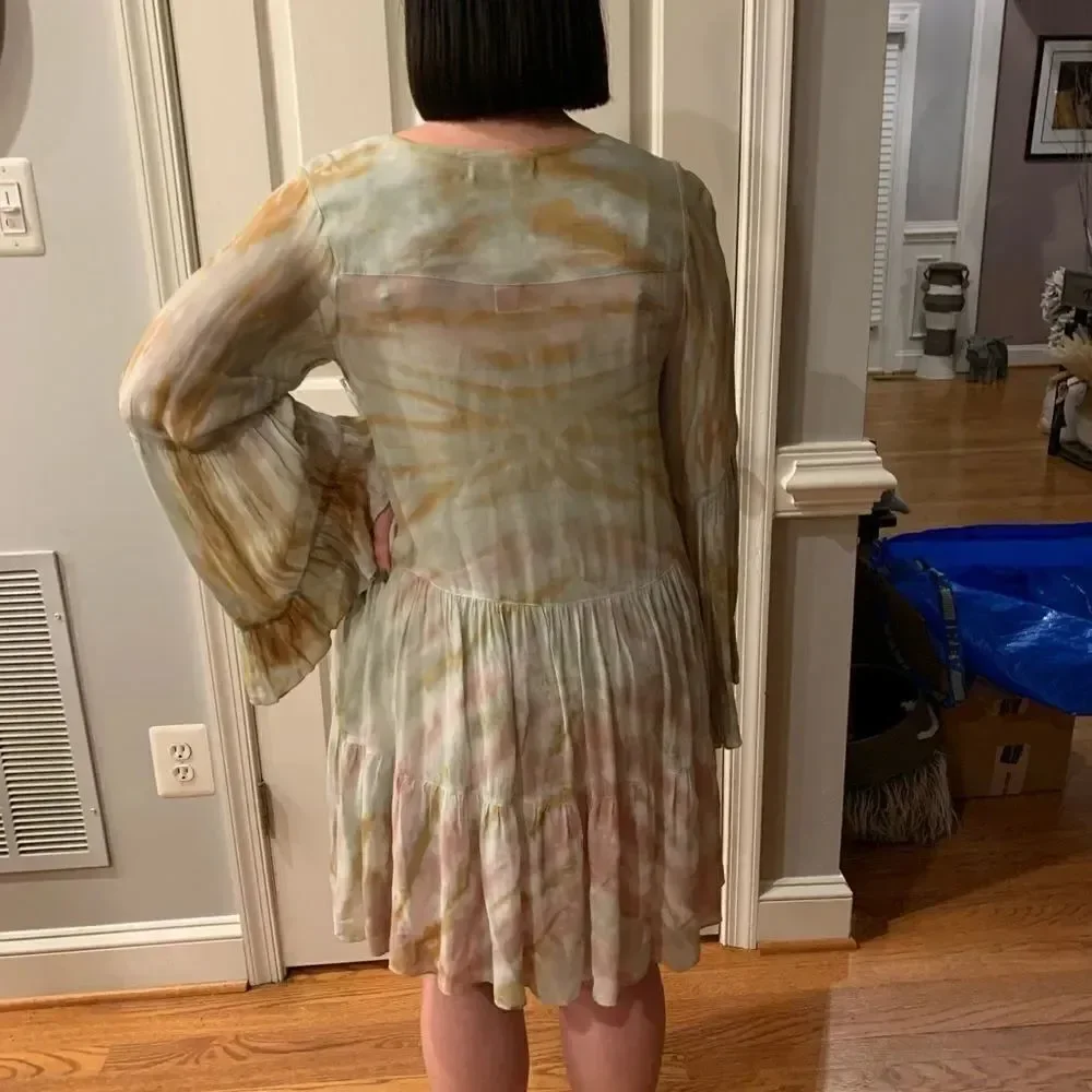 Young Fabulous & Broke Rosa Tie Dye Dress S NWT
